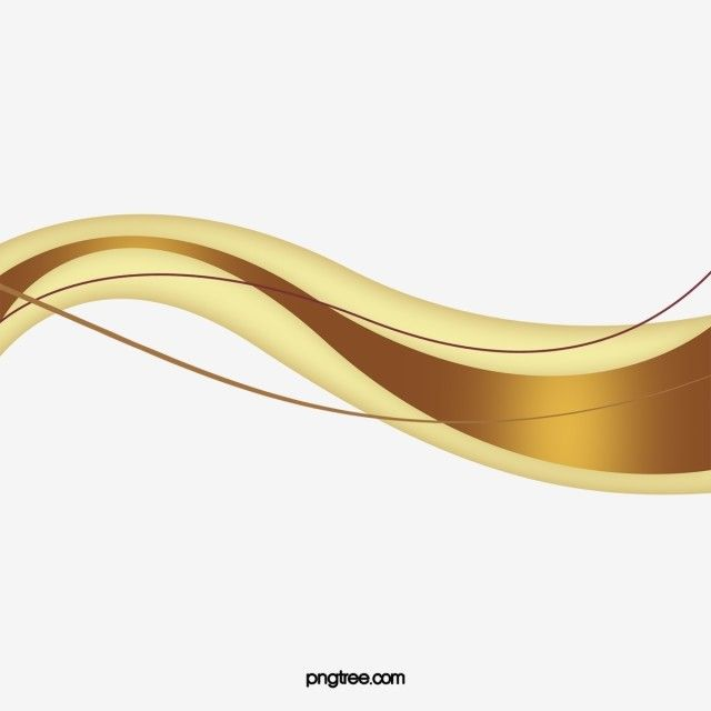Золотые изогнутые линии