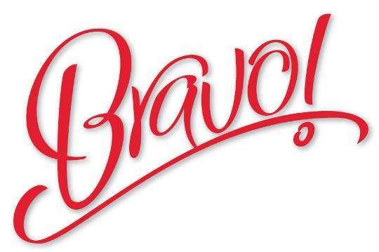 Слово Браво на прозрачном фоне