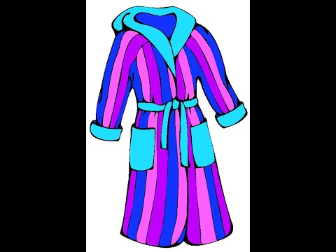 Халат на белом фоне