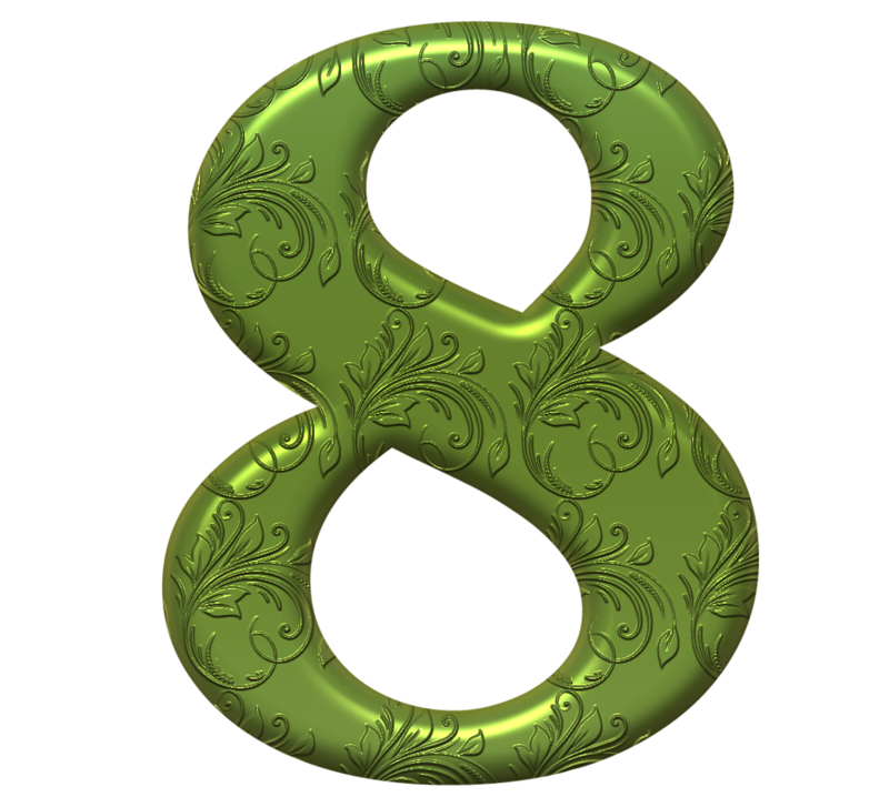 Восьмерка цифра красивая