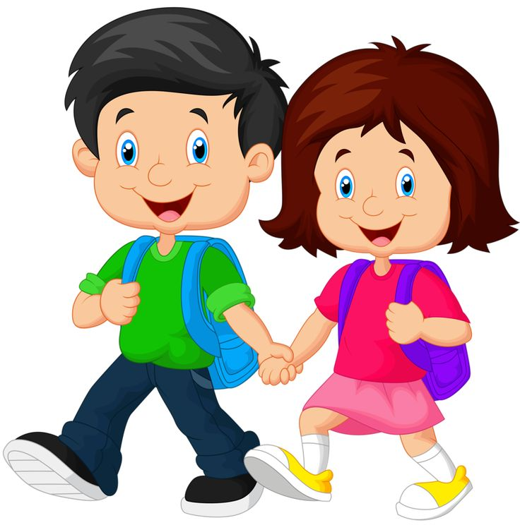 Мальчик и девочка мультяшные