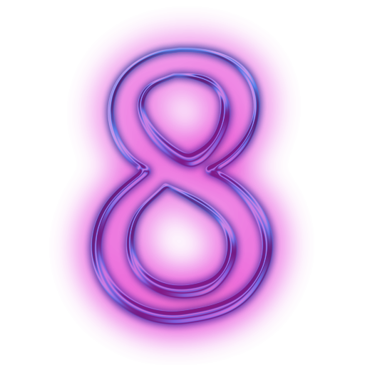 Восьмерка цифра красивая