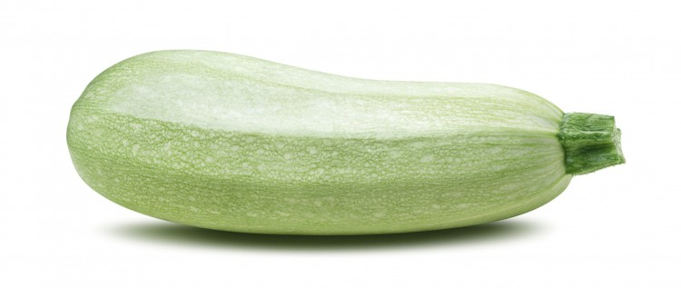 Кабачок на белом фоне