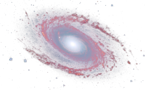 Космические объекты на белом фоне