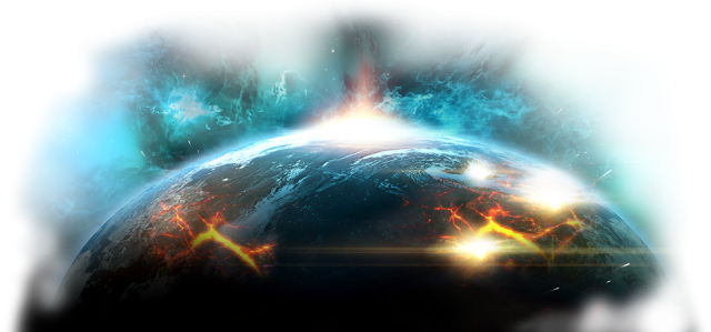 Космос с планетами для фотошопа