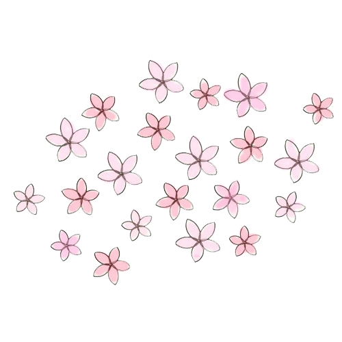 Мелкие цветы на белом фоне