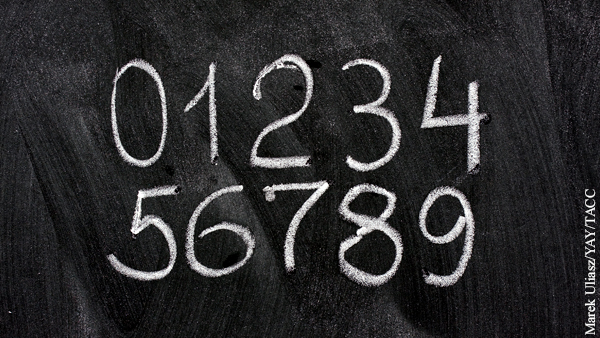 Мелками цифры