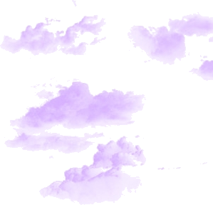 Сиреневые облака на прозрачном фоне