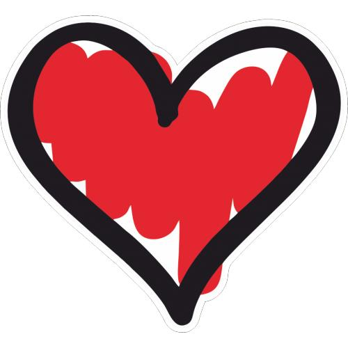 Наклейки "сердце"