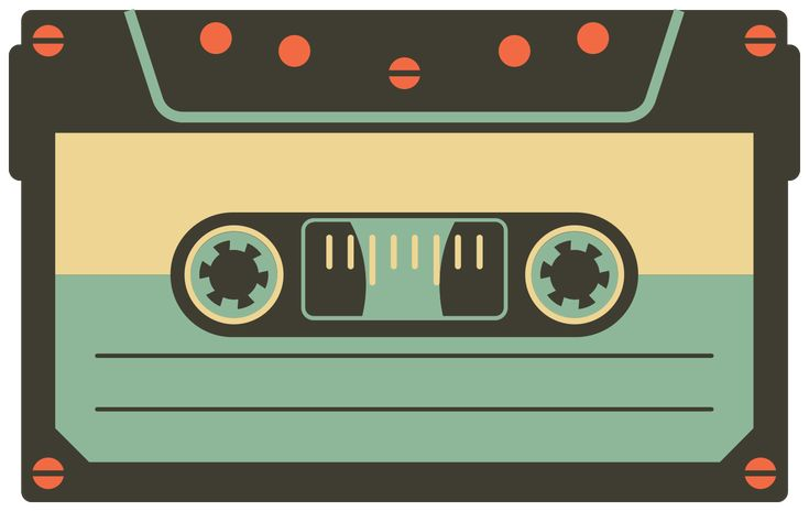 Аудиокассета иллюстрация