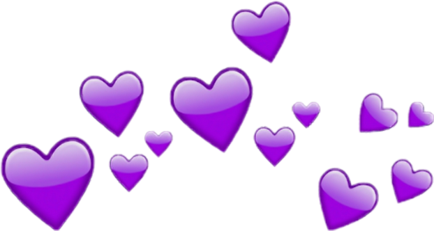 Сердечки на прозрачном фоне
