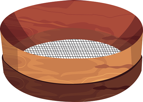 Сито на белом фоне