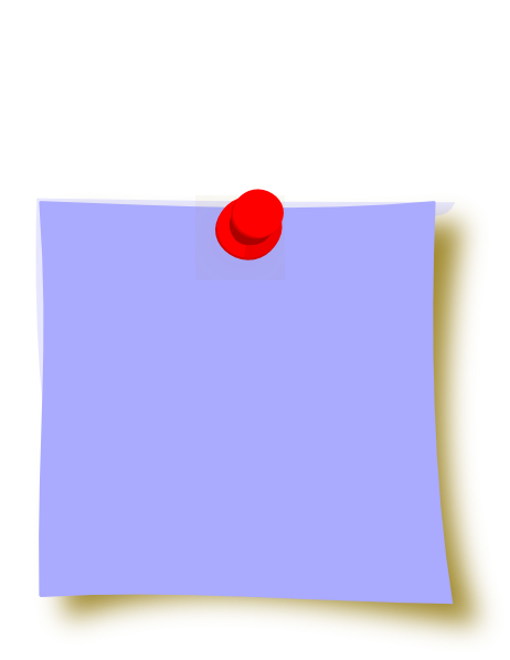 Листок для заметок на кнопке