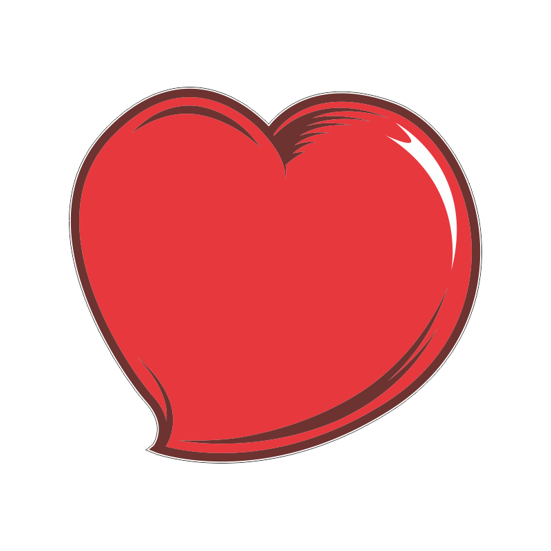 Красивый сердце Стикеры