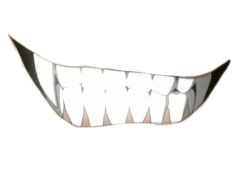 Клыки на белом фоне