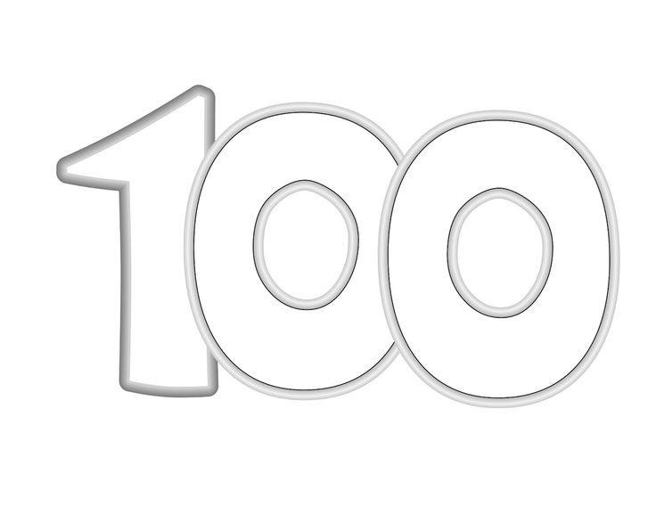 100 Раскраска