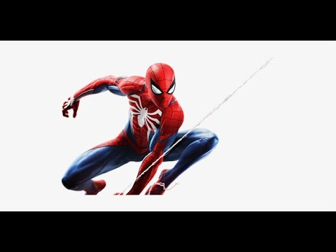 Человек паук на белом фоне