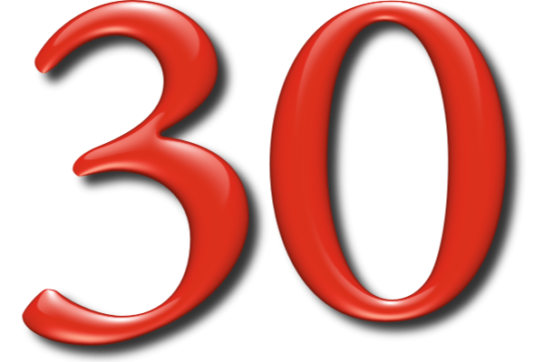 Цифра 30