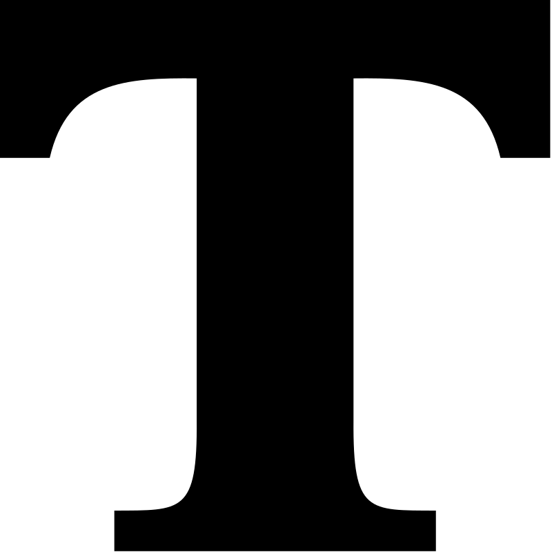 Большая буква т