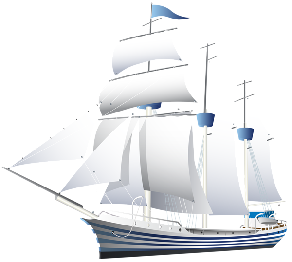 Корабль с парусами