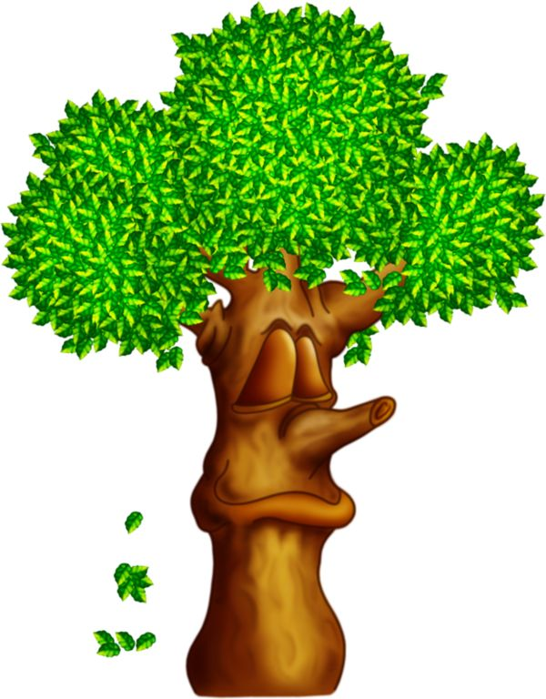 Сказочное дерево на прозрачном фоне