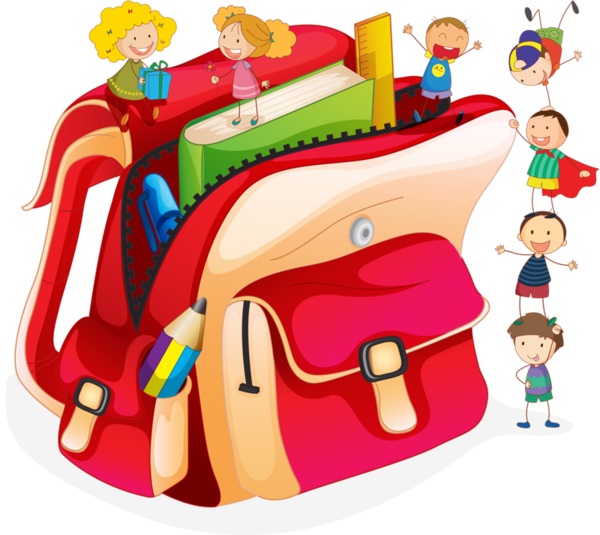 Рюкзак со школьными принадлежностями