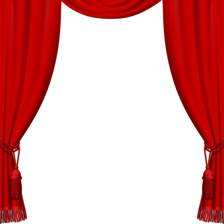 Красные шторы