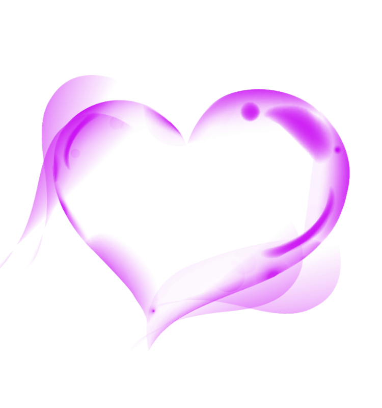 Фиолетовые сердечки