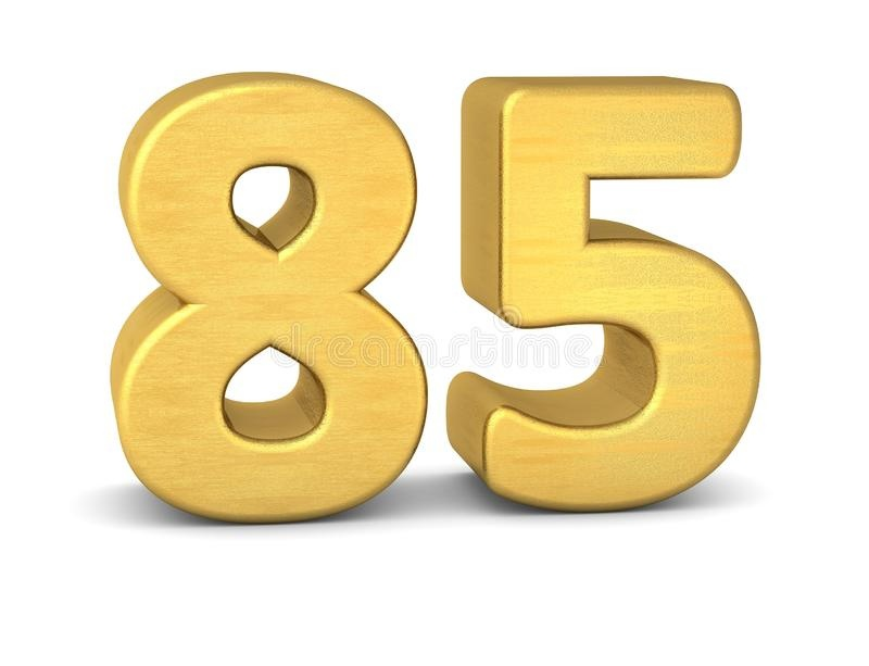 Цифра 35 Золотая