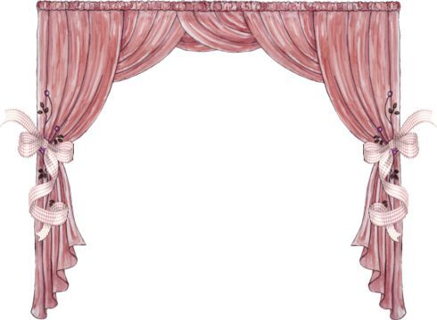 Шторы на прозрачном фоне