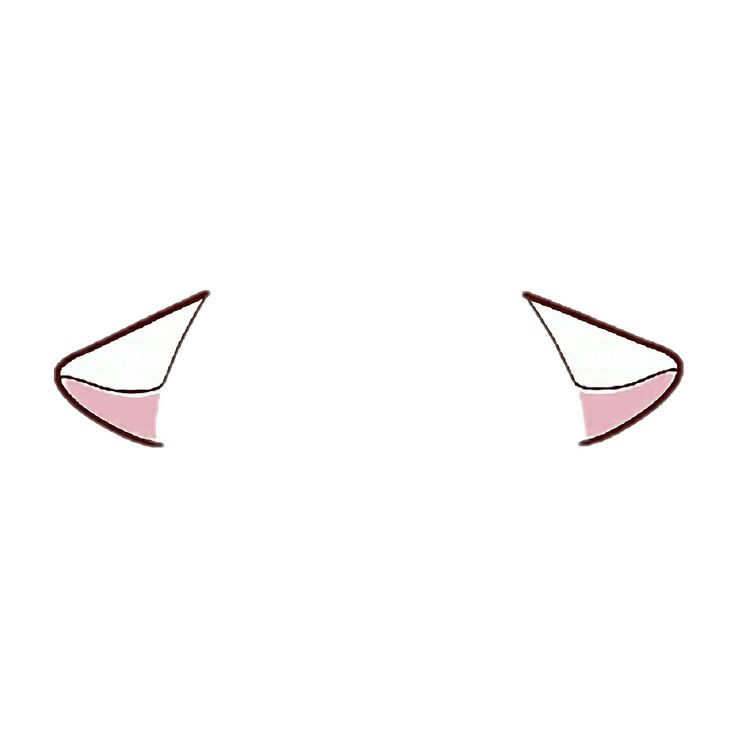 Кошачьи уши без фона