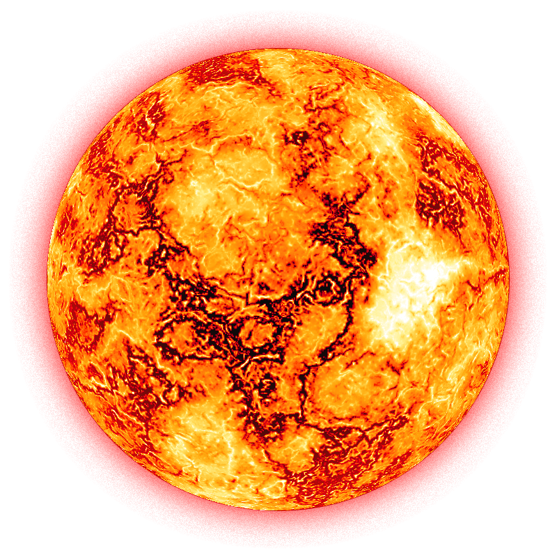 Планета солнце на белом фоне