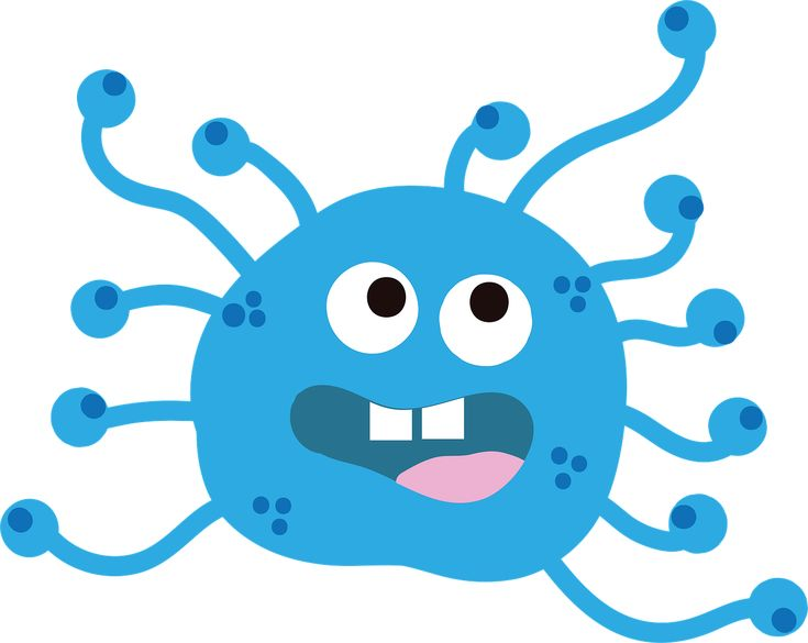 Микробы мультяшные