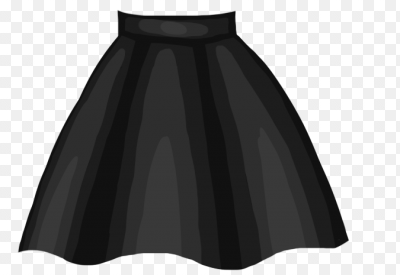 Черная юбка на белом фоне