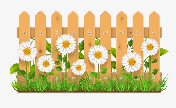 Мультяшный заборчик