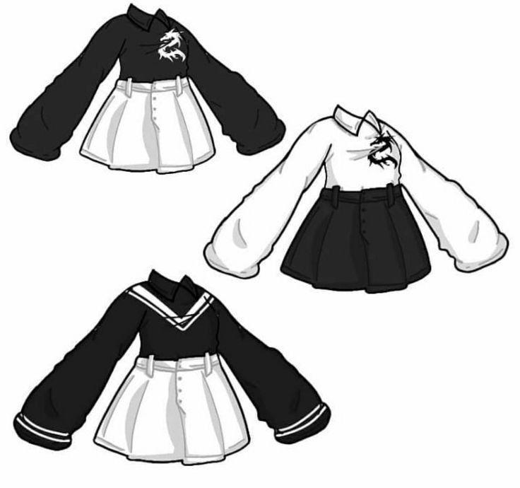 Гача лайф одежда горничной