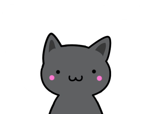 Арт котика с прозрачным фоном