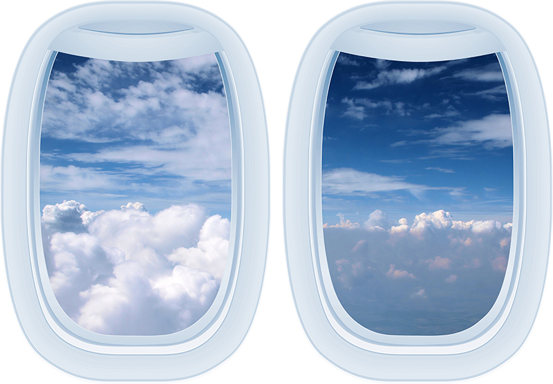 Окно самолета