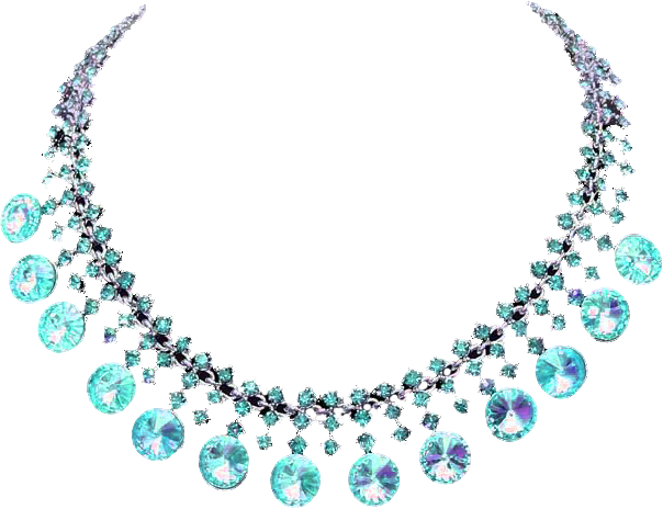 Колье на прозрачном фоне