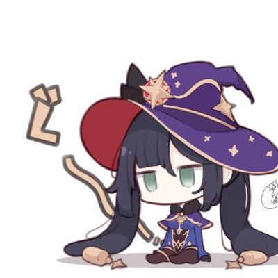 Мона Геншин Чиби Стикеры