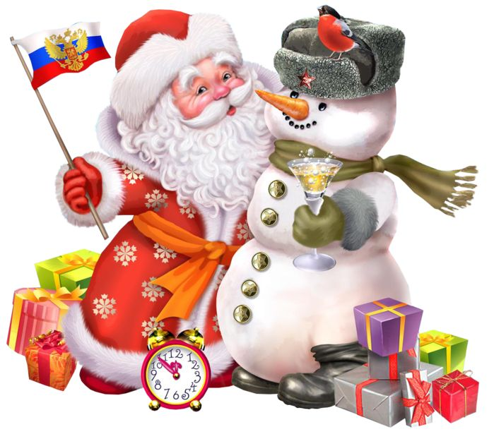 Снеговик на прозрачном фоне