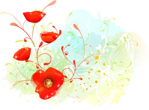 Клипарт цветы на прозрачном фоне