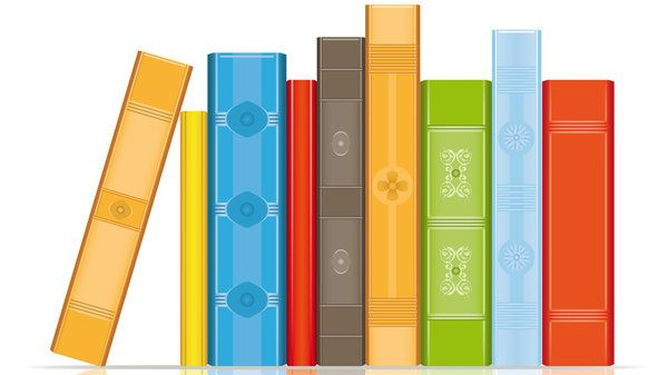 Цветные корешки книг