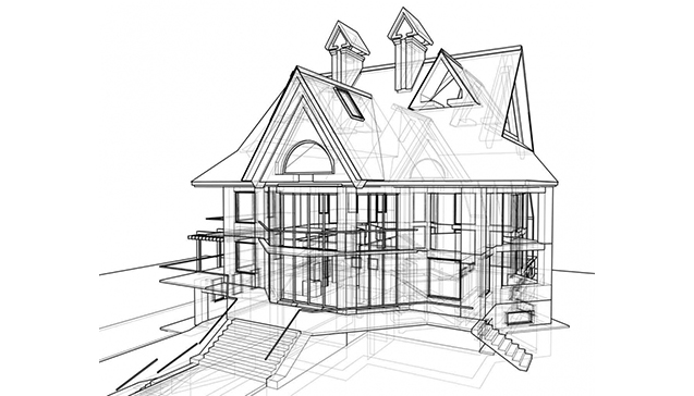Эскиз загородного дома