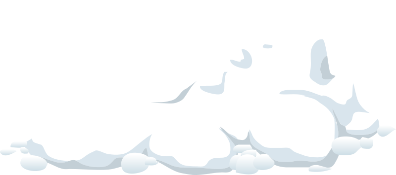 Сугробы на прозрачном фоне