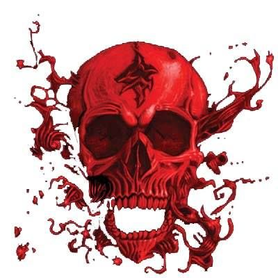 красный череп