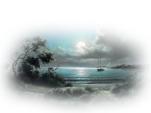 Пейзаж на прозрачном фоне