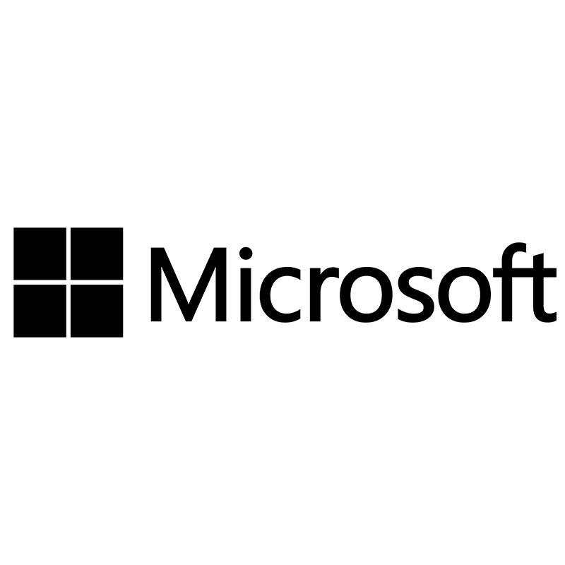 Microsoft логотип на прозрачном фоне