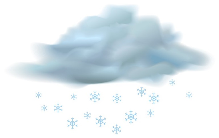Снег на прозрачном фоне