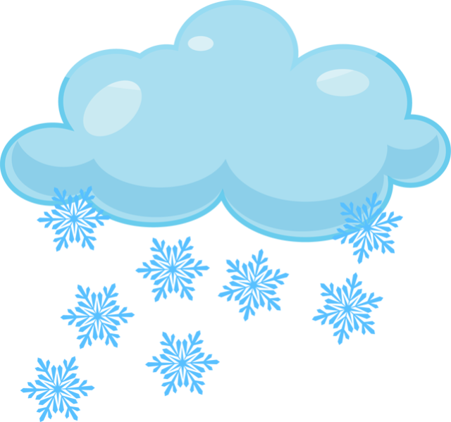 Снегопад мультяшный